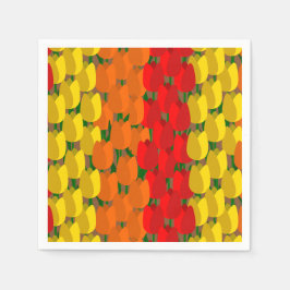 Summer Tulip Field Serviette