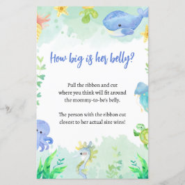 Summer under Sea Baby Shower Game