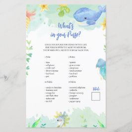Summer under Sea Baby Shower Game