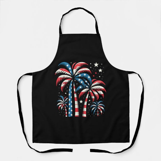 Summer USA Flag 4. Juli Schürze (Vorderseite)