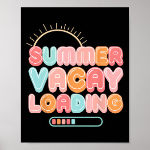 Summer Vacay Loading Urlaub Hawaii Beach Familie Poster