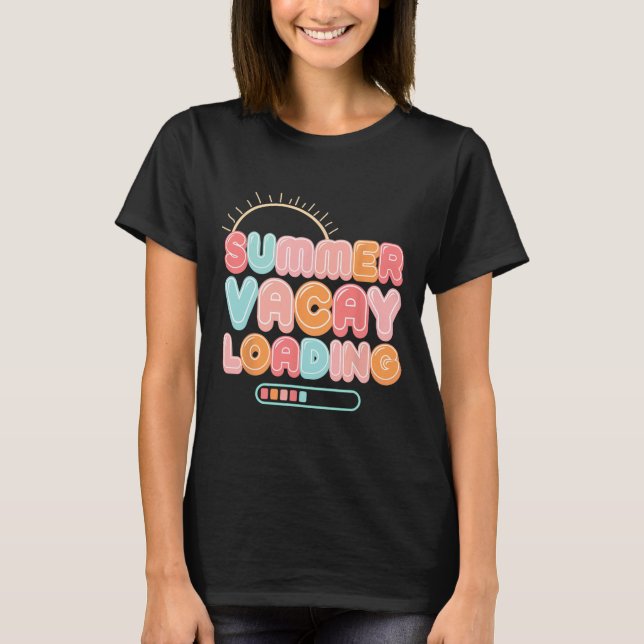 Summer Vacay Loading Urlaub Hawaii Beach Familie T-Shirt (Vorderseite)