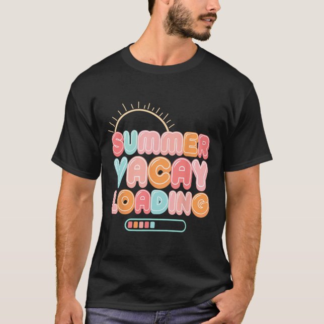 Summer Vacay Loading Urlaub Hawaii Beach Familie T-Shirt (Vorderseite)