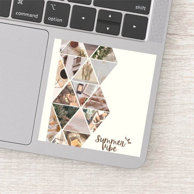 Summer Vibe, ich werde mit dir sein, Beige Farbe Aufkleber (Detail)