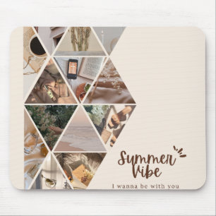 Summer Vibe, ich werde mit dir sein, Beige Farbe Mousepad