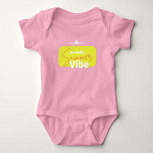 Summer Vibe niedlich rosa farbenfrohe kleine Mädch Baby Strampler