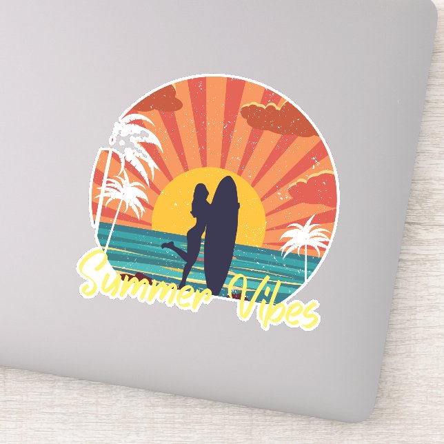 Summer Vibes Aufkleber (Detail)