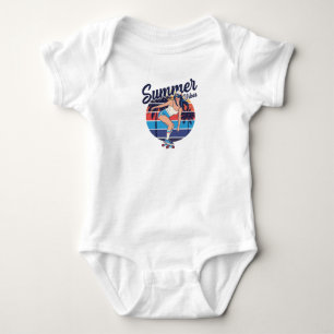 Summer Vibes Baby Strampler