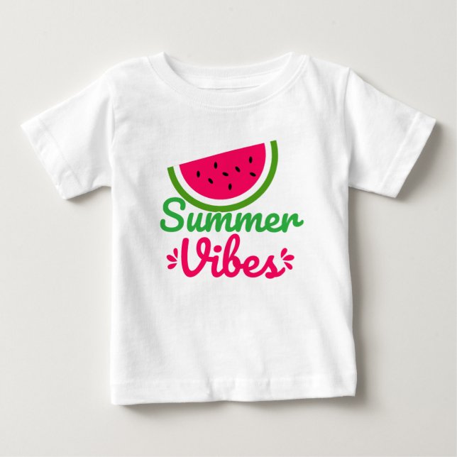 Summer Vibes Baby T-shirt (Vorderseite)