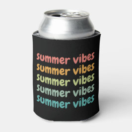 Summer Vibes Beach Urlaub Retro Sommer Dosenkühler