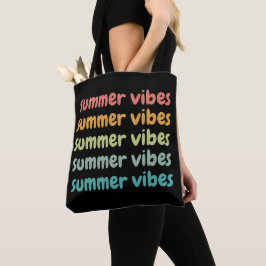 Summer Vibes Beach Urlaub Retro Sommer Tasche
