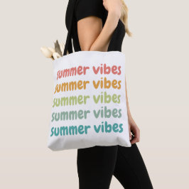 Summer Vibes Beach Urlaub Retro Sommer Tasche