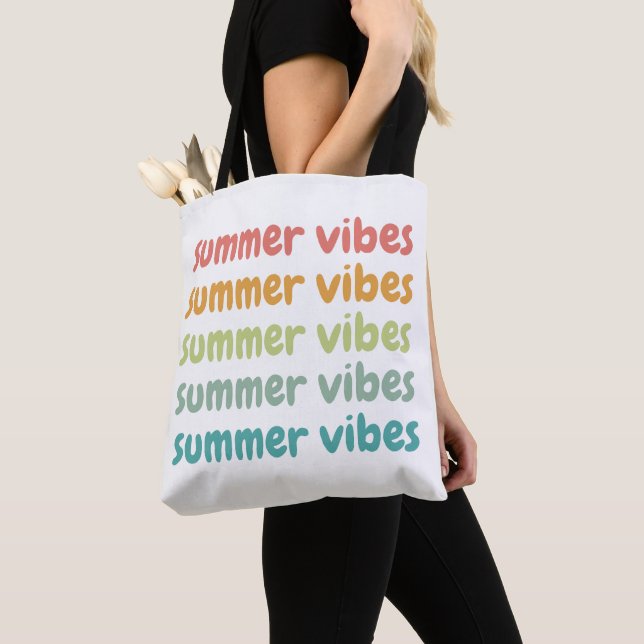 Summer Vibes Beach Urlaub Retro Sommer Tasche (Von Nahem)