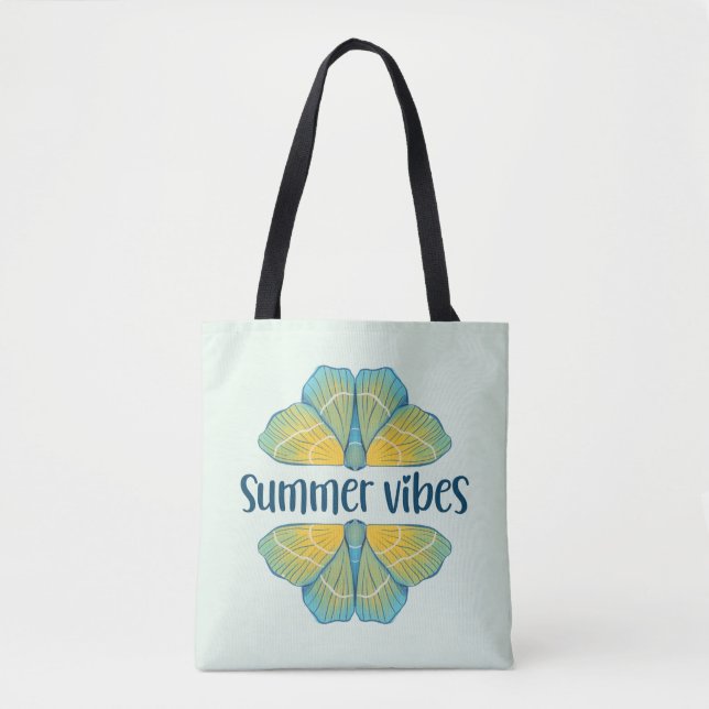Summer Vibes Butterfly Tasche (Vorderseite)