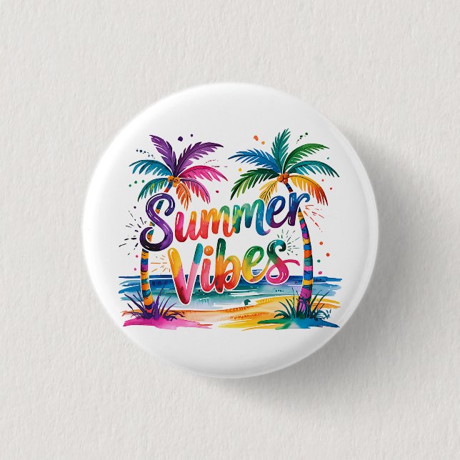 Summer Vibes Button (Vorderseite)