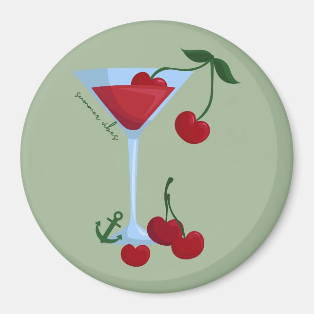 Summer Vibes Cherry Magnet (Vorne)