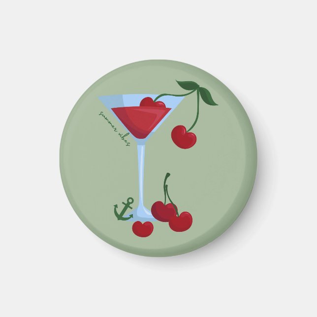 Summer Vibes Cherry Magnet (Vorne)