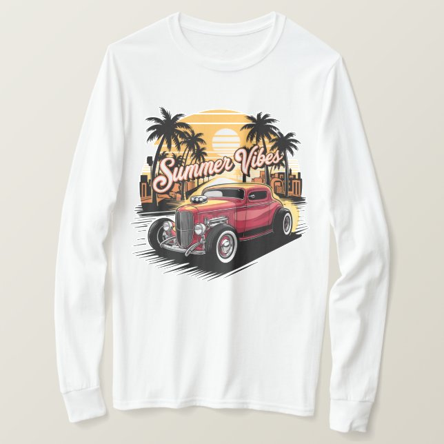 Summer Vibes Classic Car T-Shirt (Design vorne)