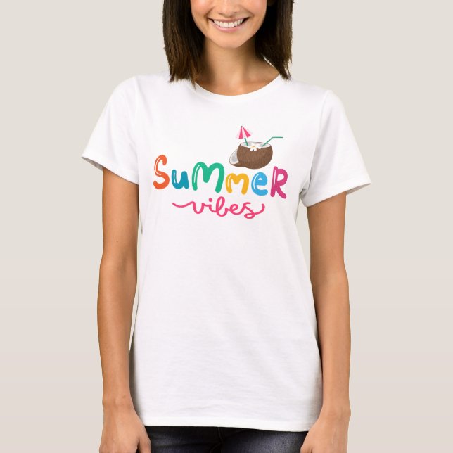 Summer Vibes Cocktail Women's T-Shirt (Vorderseite)