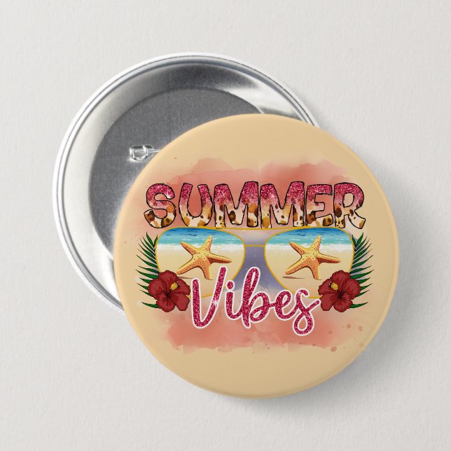Summer Vibes | Design der Sonnenbrillen an der Küs Button (Vorne & Hinten)