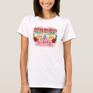 Summer Vibes Design der Sonnenbrillen an der Küs T-Shirt