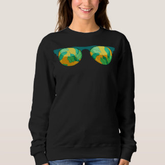 Summer Vibes Exotic Palm Tree Blätter Tropical Sun Sweatshirt