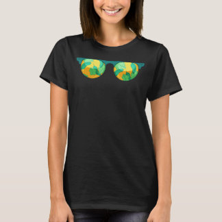 Summer Vibes Exotic Palm Tree Blätter Tropical Sun T-Shirt