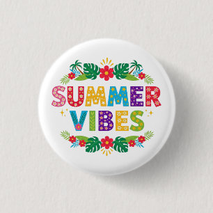 Summer Vibes Floral Design-54504 Hoodie Button