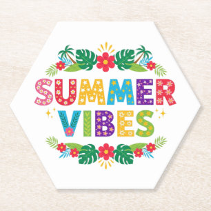 Summer Vibes Floral Design-54504 Hoodie Untersetzer
