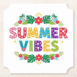 Summer Vibes Floral Design-54504 Hoodie Untersetzer