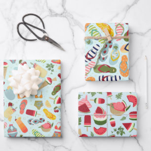 Summer Vibes Gift Wrap Geschenkpapier Set