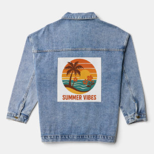 Summer Vibes - Helles, tropisches und lustiges Des Jeansjacke