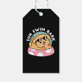 Summer Vibes Hund - Floating Welpe mit Sonnenbrill Geschenkanhänger