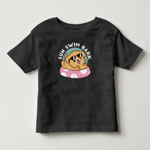 Summer Vibes Hund - Floating Welpe mit Sonnenbrill Kleinkind T-shirt