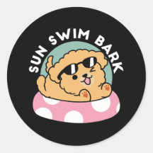 Summer Vibes Hund - Floating Welpe mit Sonnenbrill