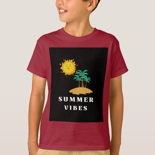 Summer Vibes Island Escape T-Shirt (Vorderseite)