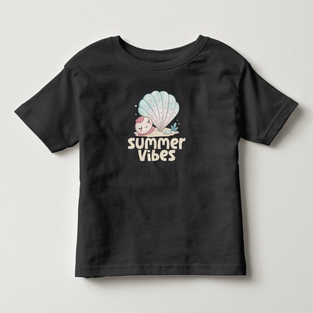 Summer Vibes Kids Kleinkind T-shirt (Vorderseite)