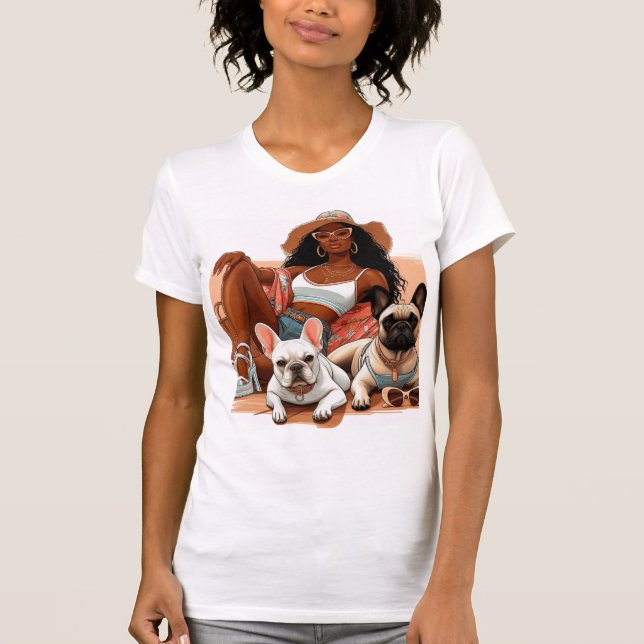 Summer Vibes mit Mama und Franken T-Shirt (Vorderseite)