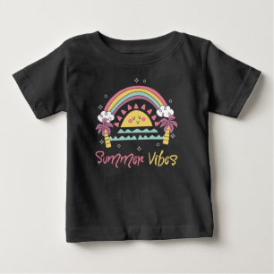 Summer Vibes : Niedliches Summer Design Outfit Baby T-shirt
