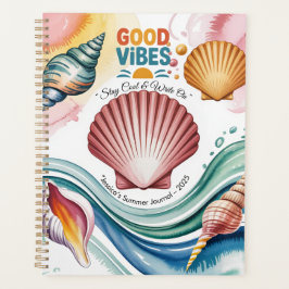 Summer Vibes Retro Beach Illustration Planer