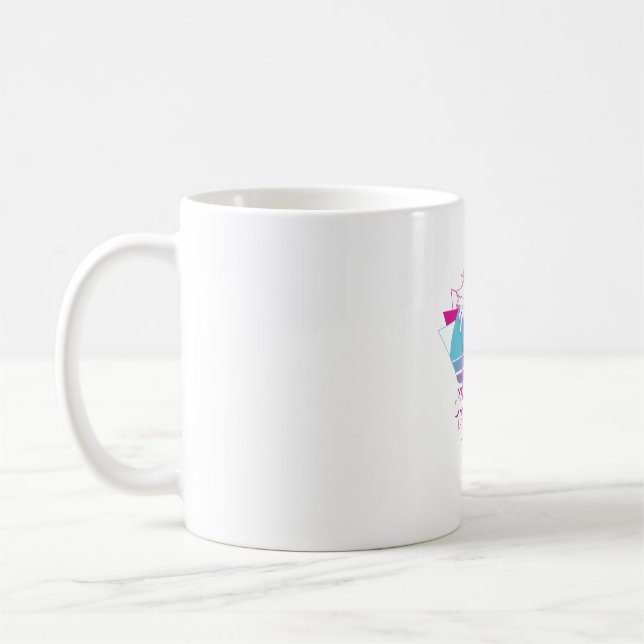 Summer Vibes Retro Palmen Trees Kaffeetasse (Links)