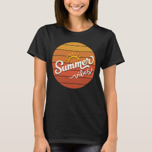 Summer Vibes Retro Sunset Women T-Shirt