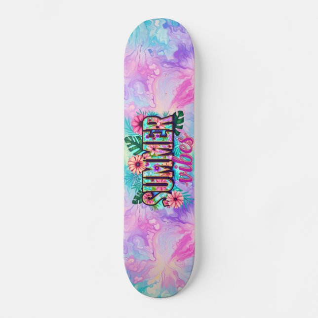 Summer Vibes Skateboard (Vorderseite)