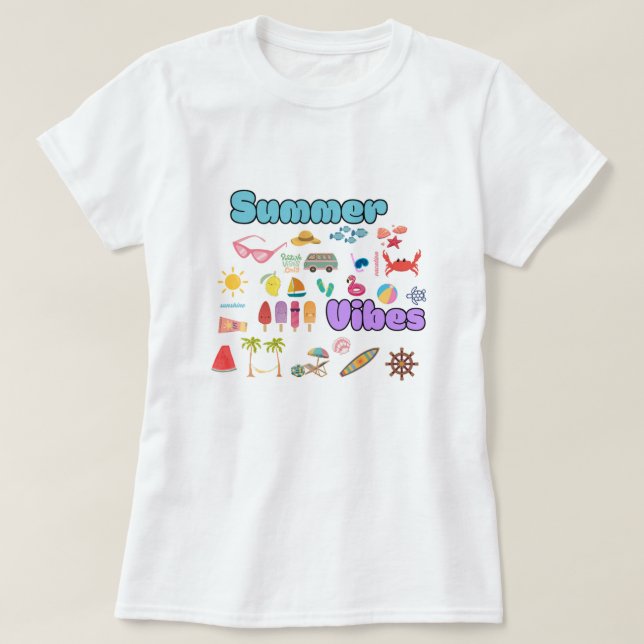 Summer Vibes T-Shirt (Design vorne)