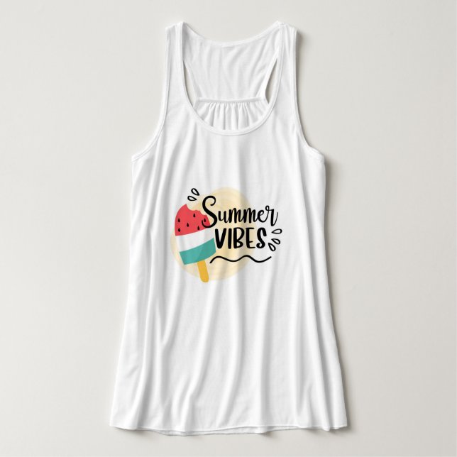 Summer Vibes Tank Top (Design Vorderseite)