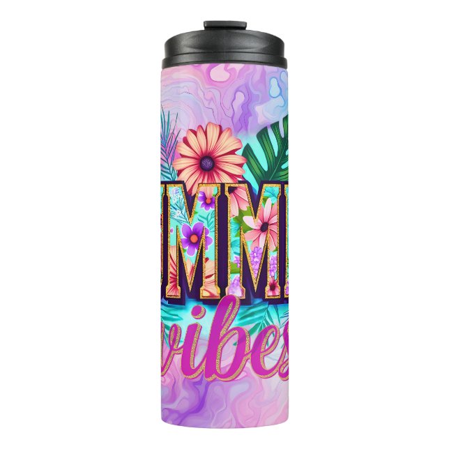 Summer Vibes Thermosbecher (Vorderseite)