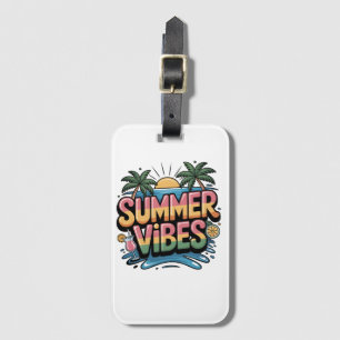 Summer Vibes Tropical Beach Gepäckanhänger