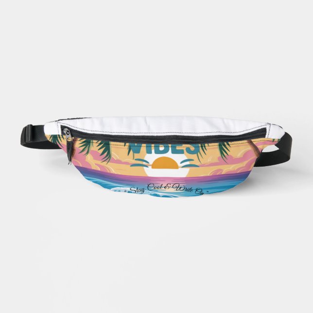 Summer Vibes Tropical Notebook Bauchtasche (Vorderseite)