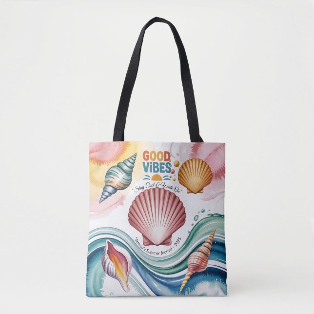 Summer Vibes Tropical Notebook Tasche (Vorderseite)