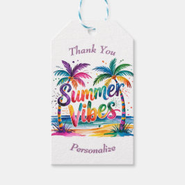 Summer Vibes Tropical Palm Tree Island Geschenkanhänger